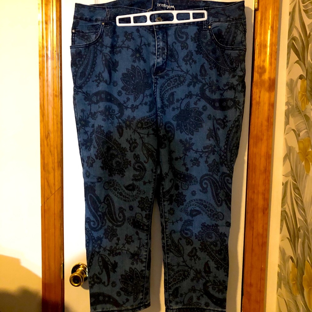 Floral Mandala Pattern Jeans